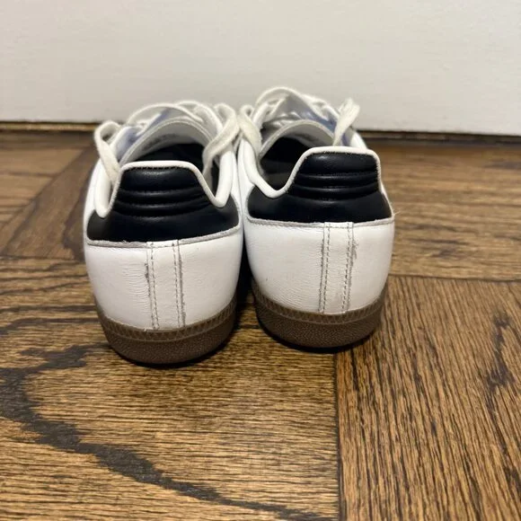 Adidas Samba OG White with Black Stripes Womens Size 7.5 - Picture 4 of 8